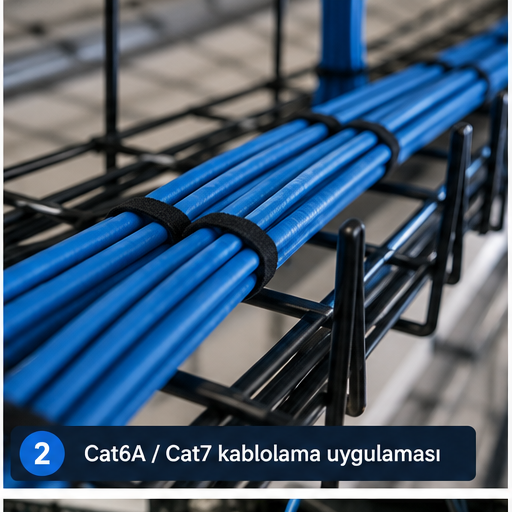 İzmir Cat6A ve Cat7 yapısal kablolama uygulaması
