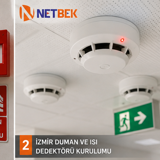 İzmir duman ve ısı dedektörü kurulumu