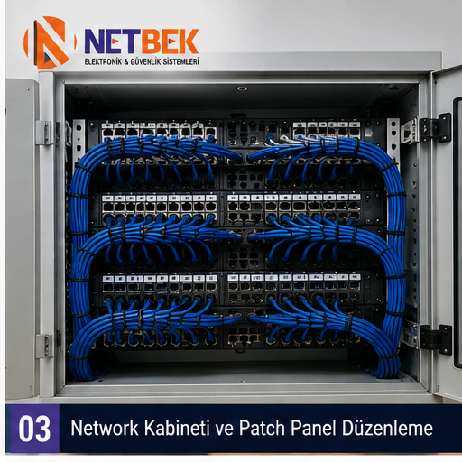 İzmir network kabineti ve patch panel düzenleme