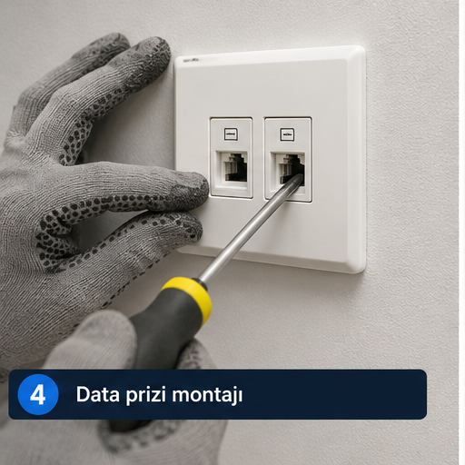 İzmir data prizi montajı ve network kablolama hizmeti