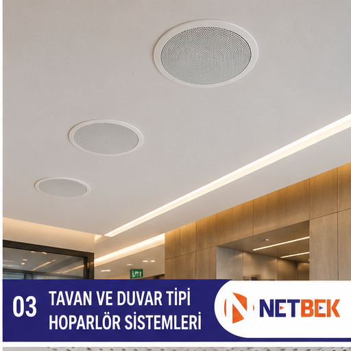 İzmir tavan ve duvar tipi hoparlör sistemleri