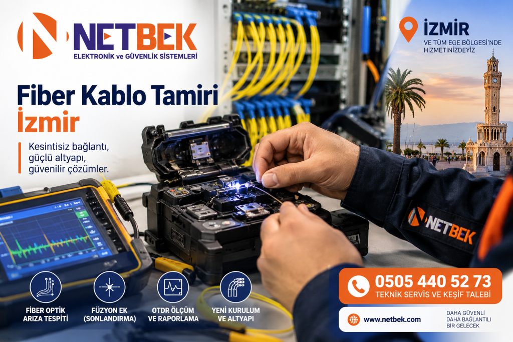 Fiber Kablo Tamiri İzmir – Fiber Optik Arıza ve Füzyon Ek Hizmeti